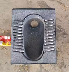 กระทะนั่งยองเซรามิกสีดำแบบชนบทสำหรับห้องน้ำ orissa WC อินเดียเกรดดี - Product Image 4