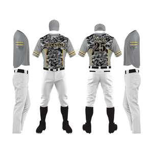 Uniforme de Béisbol Personalizado Unisex, Ropa Deportiva Profesional, Transpirable, Antibacteriana, de Secado Rápido, Tallas Grandes, 100% Poliéster con Impresión en Malla - Product Image 1