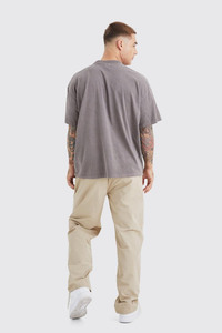 2025 personnalisé hommes décontracté Streetwear Cargo pantalon couleurs unies haute qualité 100% coton tricoté lavé extérieur adapté - Product Image 5