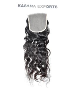 100% gros fermeture 5*5 bouclés cuticule aligné naturel vietnamien noir femmes machine double trame vague profonde pas cher cheveux humains - Product Image 1