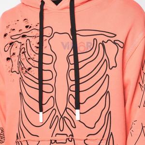 Sweat à capuche surdimensionné pour homme, à épaules tombantes, avec broderie délavée, en coton 100% lourd, fabriqué sur mesure - Product Image 5