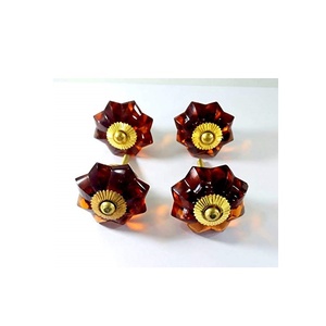 Bouton de porte en verre transparent de style antique de qualité supérieure pour porte et fenêtre pour l'exportation mondiale depuis l'Inde - Product Image 1