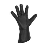 Gant de Commanderie de l'Ordre de Malte-Cuir noir avec croix de Malte blanche