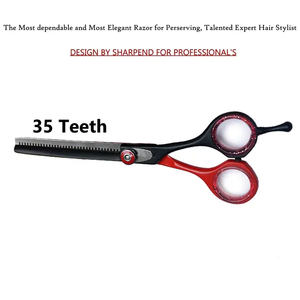 Muestra gratis de 7 pulgadas de alta calidad de diseño personalizado y tijera de peluquero de color tijera de corte de pelo profesional con logotipo personalizado - Product Image 4