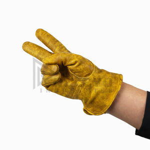 Nouveaux gants de travail en cuir général respirants résistants aux coupures de qualité supérieure avec logo personnalisé en gros pour hommes - Product Image 4
