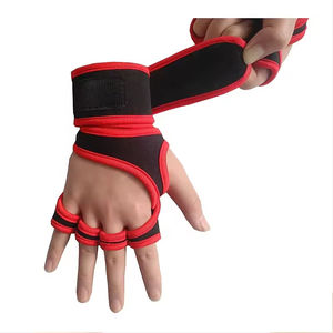 Guantes de Gimnasio de Cuero de Medio Dedo para Levantamiento de Pesas con Cierre Magnético - Unisex, Resistentes para Entrenamiento Físico - Product Image 1