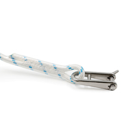 Corde d'ancre marine en polyester tressé double blanc de qualité supérieure, 114 pieds, 3/8 pouce, bobine pour plusieurs ancres TDT5050 Vietnam Siam