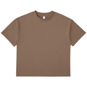 Wholesale 250Grams 100% Cotton Mens <b>Tshirts</b> Heavyweight Oversized Drop Shoulder Loose T-shirts Letter High Quality for Mens - Product Image 3