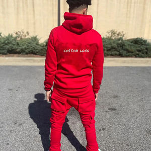 Conjunto Deportivo Unisex Personalizado con Pantalones Deportivos Apilados y Sudadera con Técnicas de Bordado Chenille para Hombres y Mujeres Adultos - Product Image 3