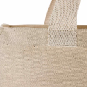 Trendy Recycled Canvas Cotton Tote <b>Bag</b> Eco-Friendly Durable <b>Long</b> Handle Medium Size Letter Screen for Daily Use Advertising - Product Image 6