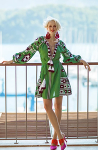 Vestido bordado floral ucraniano sexy para mujer, minivestido de fiesta de manga larga, Tejido estilo europeo, precio de fábrica - Product Image 2