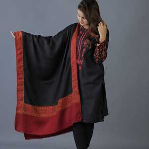 New Design Top Quality Long Ethnic Scarves & <b>Shawls</b> for Women Warm Winter Casual Wear Velvet Embroidery <b>Shawls</b> Scarfs Head Wraps - Product Image 5