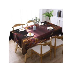 Eco Friendly 100% Cotton Embroidered Floral <b>White</b> <b>Table</b> <b>Cloth</b> 52x108 Inches Quick Dry Biodegradable Best Selling For Modern Home - Product Image 4