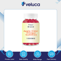 Gummies au vinaigre de cidre de pomme non-OGM, 1000 mg, véganes, sans gluten, en forme de pomme, 60 unités, du fabricant réputé d'origine américaine, pour la beauté et la nutrition