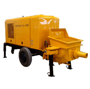 Pompe à béton diesel mobile de bonne qualité, prix d'usine en Chine, prix de la pompe à béton sur remorque - Product Image 4