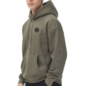 Sudadera con Capucha para Hombre, 100% Algodón, Diseño de Moda Invernal de Alta Calidad, Resistente al Viento, Ecológica, Color Sólido - Product Image 4