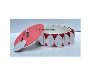 Producto de regalo de Ramadán, juego de regalo de artesanías de madera de cuero, Bandejas para servir platos, boda, decoración de Ramadán, evento de decoración del hogar - Product Image 4