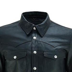 เสื้อเชิ้ตหนังผู้ชายคุณภาพสูง วัสดุทนทาน ขายดี น้ำหนักเบา ระบายอากาศได้ดี - Product Image 3