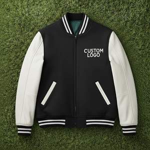 Chaquetas Bomber Varsity con Logotipo Personalizado, Estilo Letterman, Hombros Caídos, Reversibles, Transpirables, para Mujer - Product Image 1