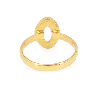 Sertissage de lunette vierge Marquise en argent sterling véritable 925 rempli d'or 18 carats, sertissage de pierres fines anti-ternissement. - Product Image 2