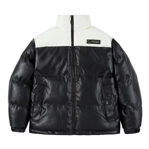 Logo personnalisé OEM Hommes Manteaux Rembourrés Hommes Bulle Doudoune Veste Manteau Personnalisé Hommes PU Cuir Chaud Matelassé Veste d'Hiver - Product Image 6