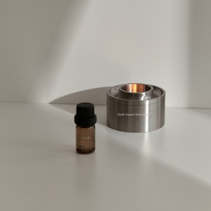 Vintage Brass <b>Oil</b> <b>Burner</b> Antique Silver Aroma Lumiere <b>Essential</b> <b>Oil</b> <b>Burner</b> Use for Home Spa Aromatherapy <b>Oil</b> <b>Burner</b> - Product Image 1