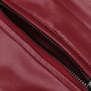 Wholesale Plus Size Canvas Leather Jacket with Custom Logo Printed <b>Stand</b> Collar for Men for Outdoor Use - Product Image 5