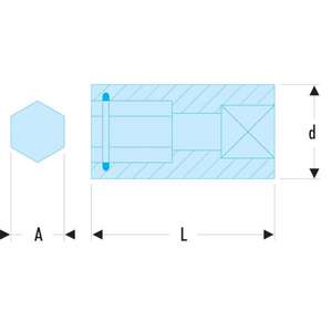 Portaherramientas con Clip de Resorte Estándar de 1/4'' Facom, Categoría de Producto: Brocas - Product Image 2
