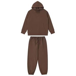 Survêtement homme personnalisé évasé superposé pour hommes deux pièces plaine Jogger survêtement prix raisonnable Logo personnalisé Service OEM - Product Image 1