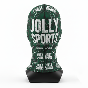 Balaclava Premium pour femmes, 220GSM, polyester extensible, élasthanne, motif vert, logo personnalisé par transfert thermique, respirant, balaclava d'extérieur - Product Image 2