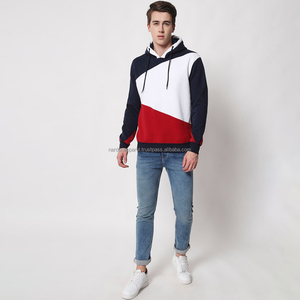 Nardon Apparel Unisex Pullover Hoodies Custom Logo <b>Colour</b> <b>blocked</b> for Winter Wholesale Men's Winter Hoodie - Product Image 5