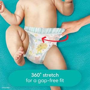 Pañales talla 7, paquete de 88 y toallitas húmedas para bebé - Pampers Pull On Cruisers 360 °   Pañales para Bebé con Cintura Elástica - Product Image 3