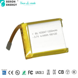 Batterie Li-ion 1200mAh 3.7V pour appareil de beauté facial portable, alimentation stable, machine de soin de la peau quotidienne à domicile - Product Image 1