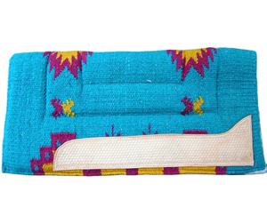 Tapis de selle en laine Navajo Couleurs personnalisées Doublure en fourrure épaisse en feutre de laine Styles occidentaux anglais ORNEMENTS DE CHEVAL de haute qualité 32x32 - Product Image 2