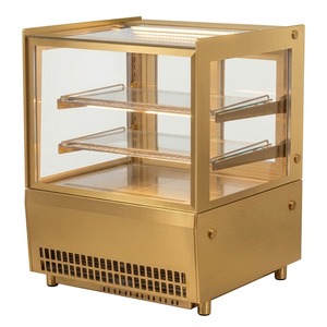 Hot Sale <strong>Silent</strong> Operation Square Glass Commercial Electric <strong>Dessert</strong> Cooling Refrigerator Unit Shop Glass Cake Display Case - Product Image 2