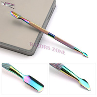 Pousse-cuticules professionnel en acier inoxydable à double tête, outil d'élimination des peaux mortes pour vernis à ongles, art et nettoyant, 1 pièce