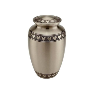Antique Style Metal Cremation Urn Best Wholesale Price Home Decorative Funeral <b>Ashes</b> Storage Urn for Adults - Product Image 1