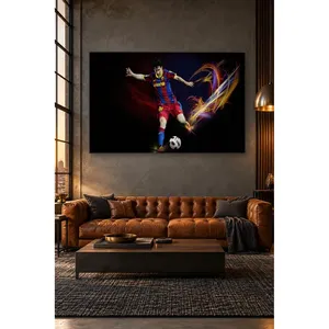 Impresión en lienzo de Fida Messi disfrazada entre rayos de luz - Product Image 4