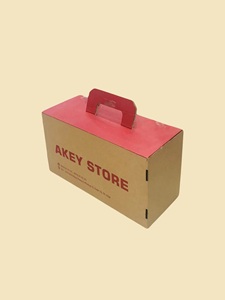 Boîtes de papier de carton ondulé kraft de haute qualité de forme rectangulaire Carton d'expédition pour l'emballage de chaussures Vente en gros OEM - Product Image 3