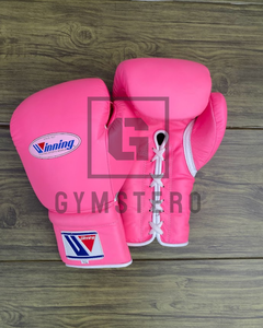 ถุงมือหนังวัวแท้สีชมพูแบบเต็มนิ้ว ปรับสายรัดข้อมือได้ ออกแบบ OEM พร้อมตัวล็อคแบบ Hook Loop  รับสกรีนโลโก้ตามสั่ง - Product Image 2