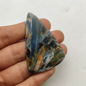 Superbes cabochons semi-précieux multicolores bleus Pieter Site, polis à haute brillance, pour bijoux, origine Namibie - Product Image 2