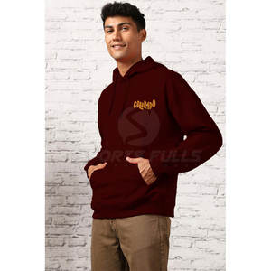 เสื้อฮู้ดโอเวอร์ไซส์สำหรับผู้ชาย, เสื้อมีฮู้ดโอเวอร์ไซส์ทรงหลวมลำลองสไตล์เรียบง่าย - Product Image 5