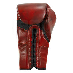 Adjustable Leather High Quality Moisture Wicking Boxing Gloves Customized Lace-Up MMA Training Gear - Product Image 4