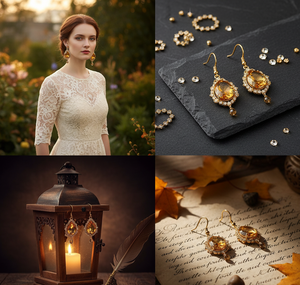 925 Sterling Silver Lemon Quartz Gemstone Drop Dangle <b>Earrings</b> Fashionable Jewelry Gift for Women and Girls - Product Image 3