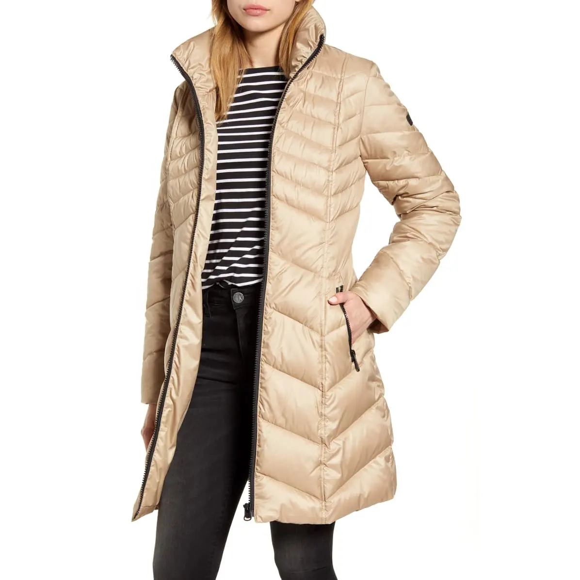 Winter high quality prermium long puffer coat puffer jacket women hooded zipper down jacket women for winter seasson-