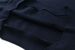 Ensemble de survêtement d'hiver en molleton bouclette 100 % coton 500 g/m² avec impression en relief personnalisée, comprenant un sweat à capuche court et un sweat à capuche oversize épais - Product Image 3