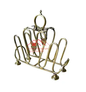 Vintage Classic Design Golden Finished Toasts Holder Rack With Customize Logo Toasts Stand At Wholesale Price