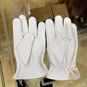 ถุงมือป้องกันส่วนบุคคล PPE unlined ด้านบนลายหนังแพะทำงานและขับรถถุงมือ Guida Guida fahrer handschuhe - Product Image 1