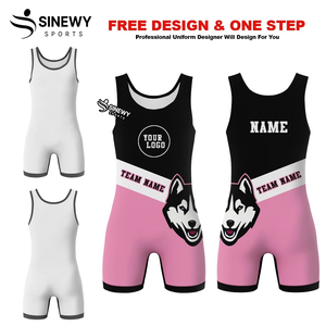 ชุดมวยปล้ำทีมแบบกำหนดเอง พิมพ์โลโก้ด้านหน้า ด้วยเทคนิค Sublimation ระบายอากาศได้ดี แห้งเร็ว น้ำหนักเบา - Product Image 5
