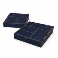 Boîte à pizza pour emporter avec intérieur doublé de papier aluminium, personnalisable, en carton ondulé, emballage alimentaire en gros